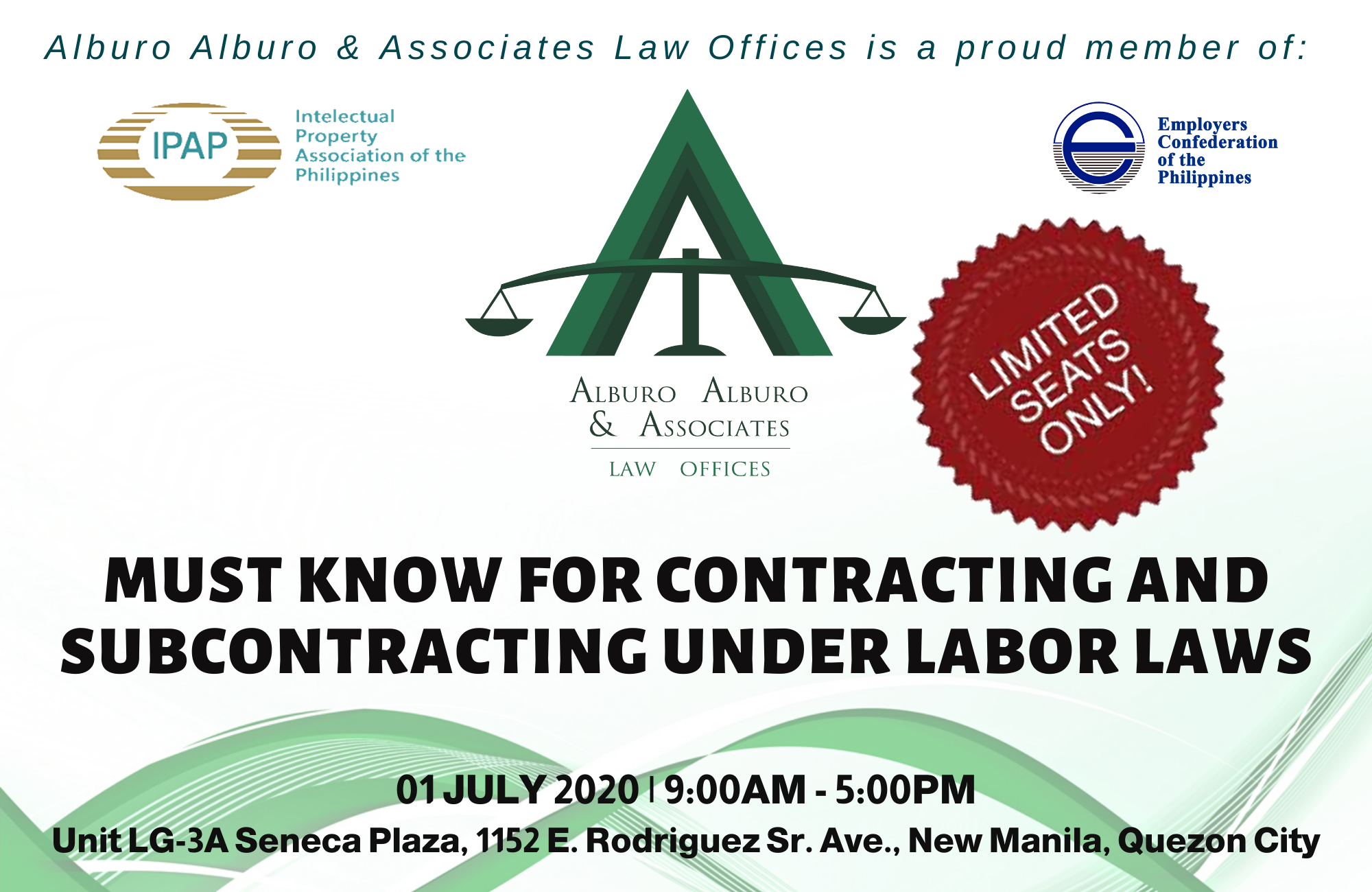 MUST KNOW FOR CONTRACTING AND SUBCONTRACTING UNDER LABOR LAWS ALBURO