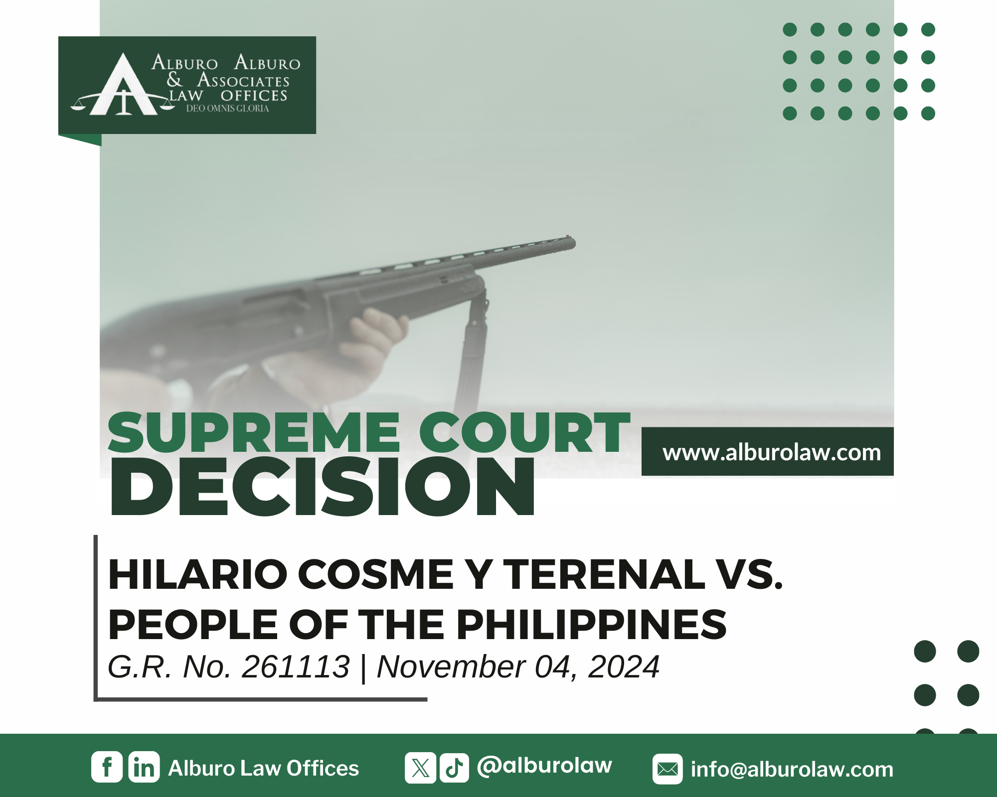 The Supreme Court Decides: Where the Accused Security Professional is Licensed to Exercise Their Profession and is Equipped With a Permit Sanctioned by Law, Possession of the Issued Firearm Under a Belief in Good Faith That It is Licensed is a Valid Defense in a Case for Illegal Possession of Firearm.