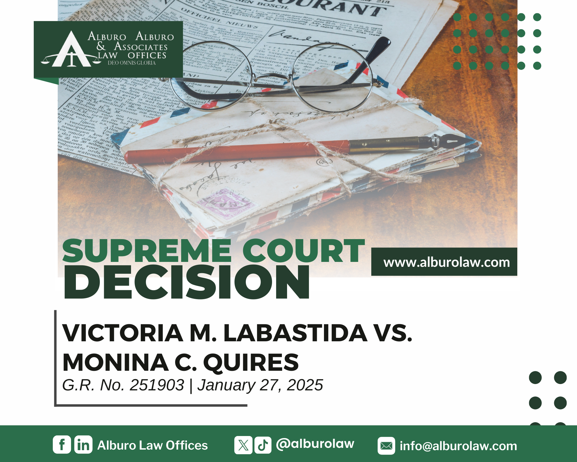 The Supreme Court decides: The Supreme Court has reiterated that the presumption that a letter was properly delivered, based on a post office’s registry return receipt, does not apply when strong evidence suggests otherwise.
