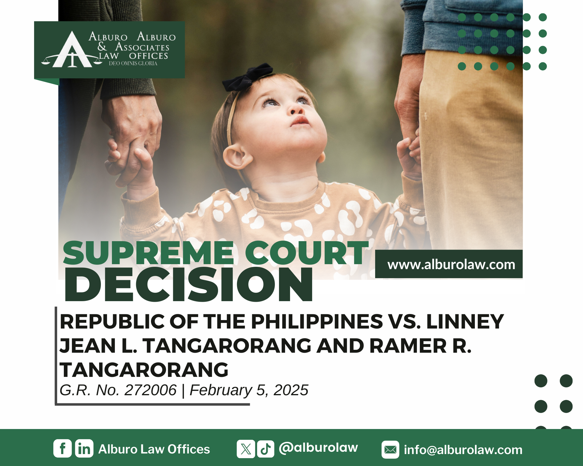 The Supreme Court decides: A declaration of nullity of marriage based on the psychological incapacity of one or both spouses under Article 36 should not affect the status of the children in accordance with Article 54 of the Family Code.