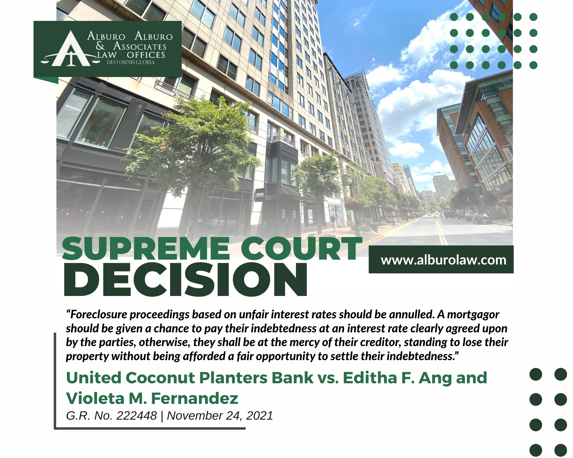 The Supreme Court Decides: Foreclosure proceedings based on unfair interest rates should be annulled.
