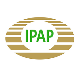 Intellectual Property Association of the Philippines (IPAP) logo, featuring stylized text and a symbolic icon related to IP law