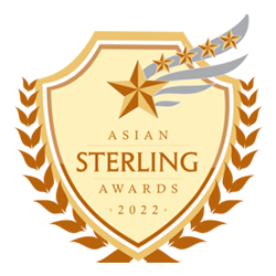 Asian Sterling Awards logo for Most Outstanding Law Firm in Metro Manila, August 2022.