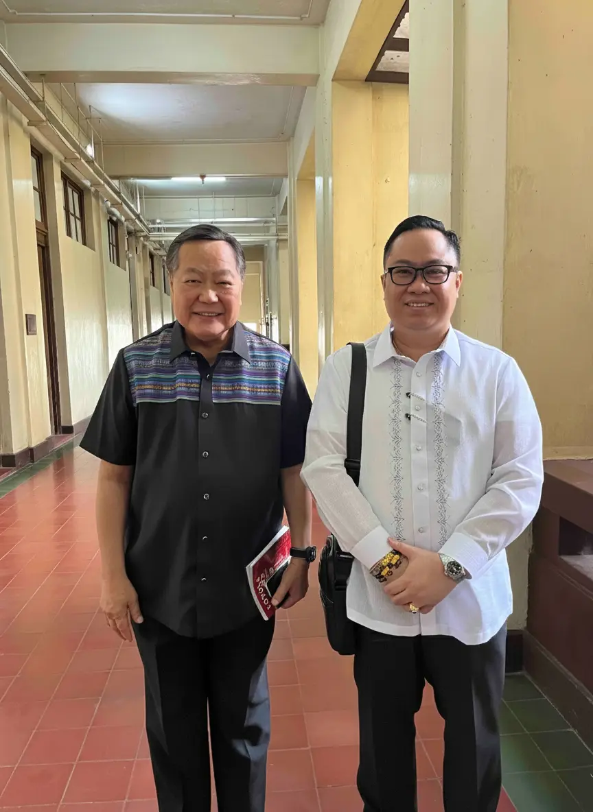Atty. Alvin Liao Alburo, LL.M., with Justice Antonio T. Carpio, former Associate Justice Supreme Court of the Philippines.