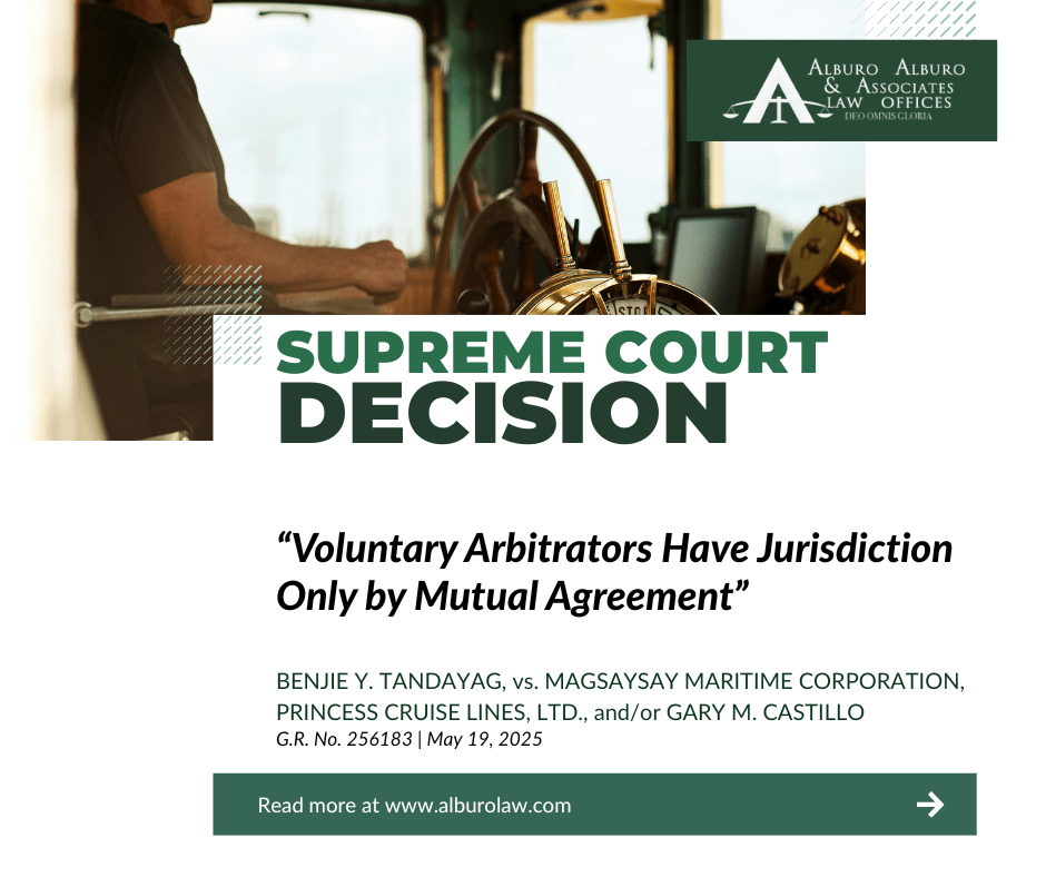 The Supreme Court Decides: Voluntary Arbitrators Have Jurisdiction Only by Mutual Agreement