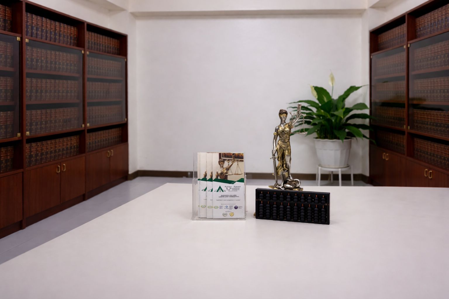 alburo law office with SCRA books