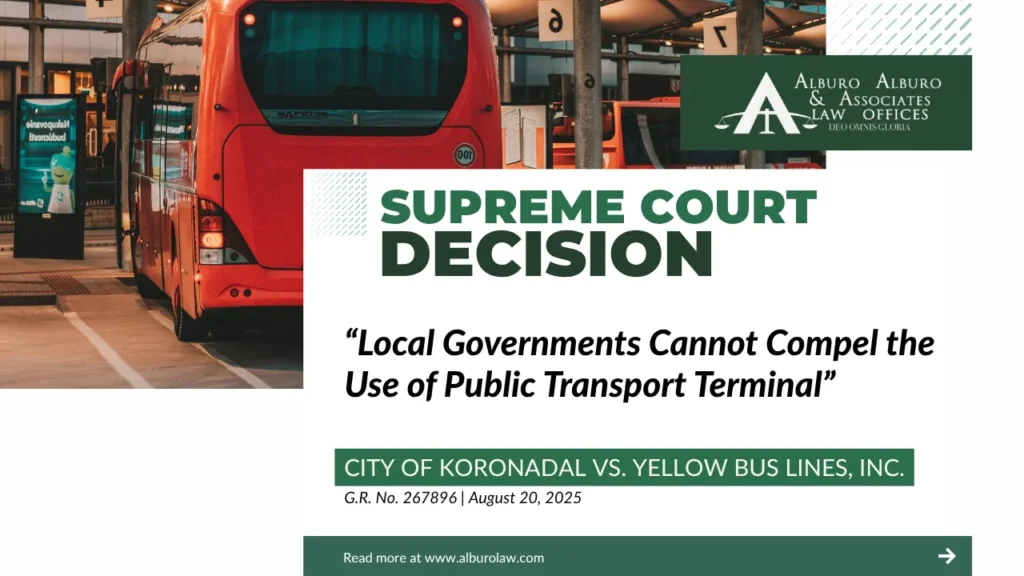 The Supreme Court Decides: Local Governments Cannot Compel the Use of Public Transport Terminal