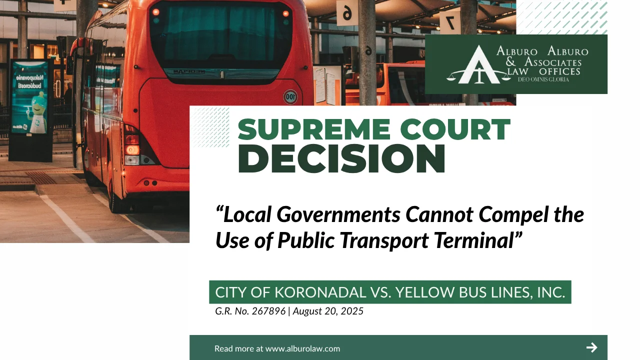 The Supreme Court Decides: Local Governments Cannot Compel the Use of Public Transport Terminal