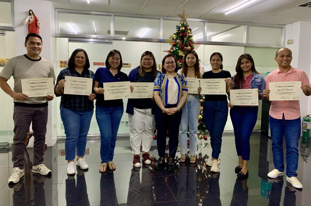 Participants of the 9th Labor Law Certification Training by Alburo Law Offices holding their certificates
